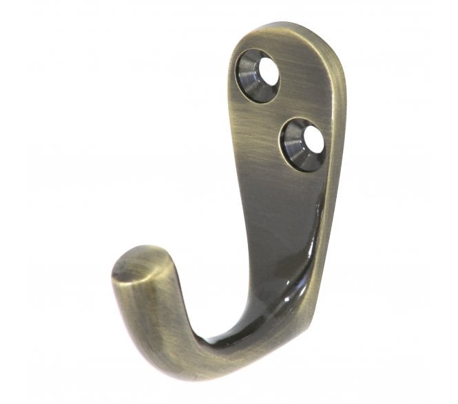 Prima Robe Hook - Antique Brass
