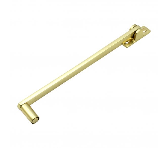 Prima Roller Arm Stay - Polished Brass