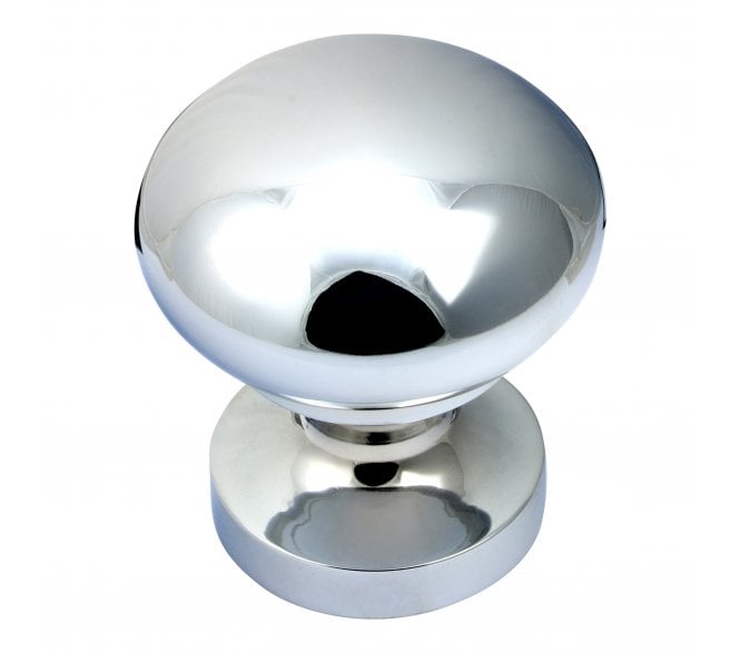 Prima Round Centre Door Knob - Polished Chrome