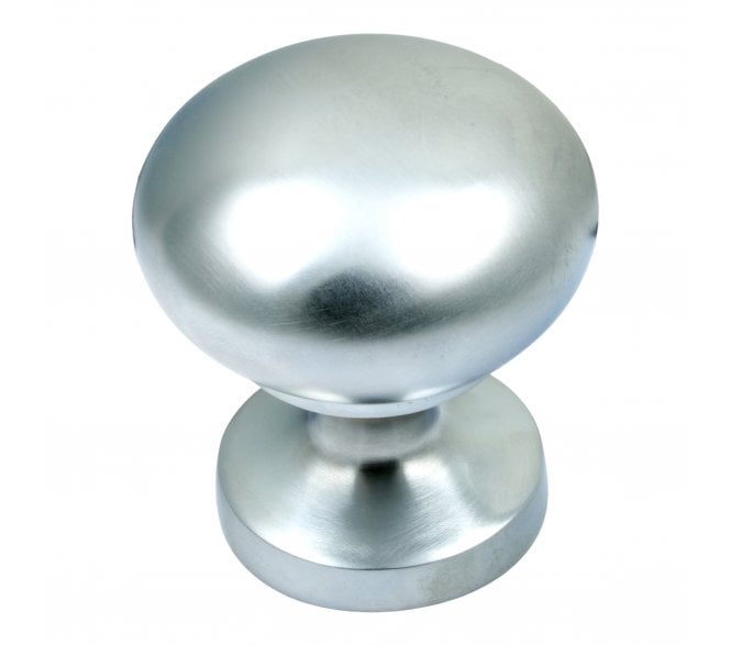 Prima Round Centre Door Knob - Satin Chrome