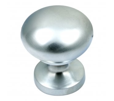 Prima Round Centre Door Knob - Satin Chrome