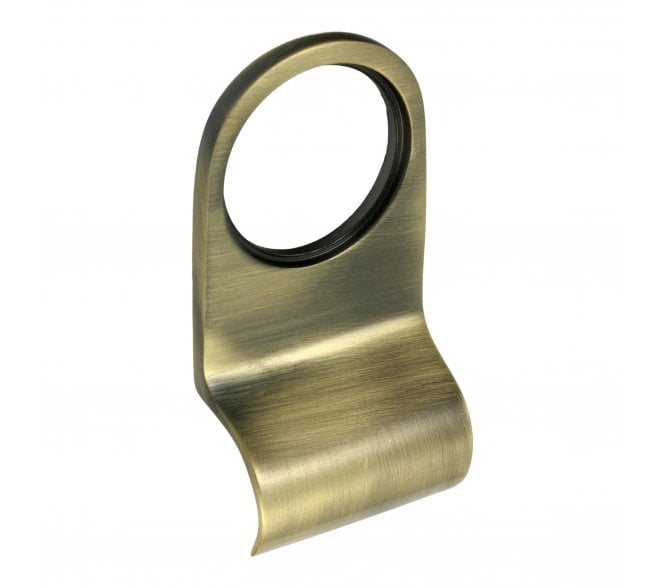 Prima Round Top Cylinder Pull - Antique Brass
