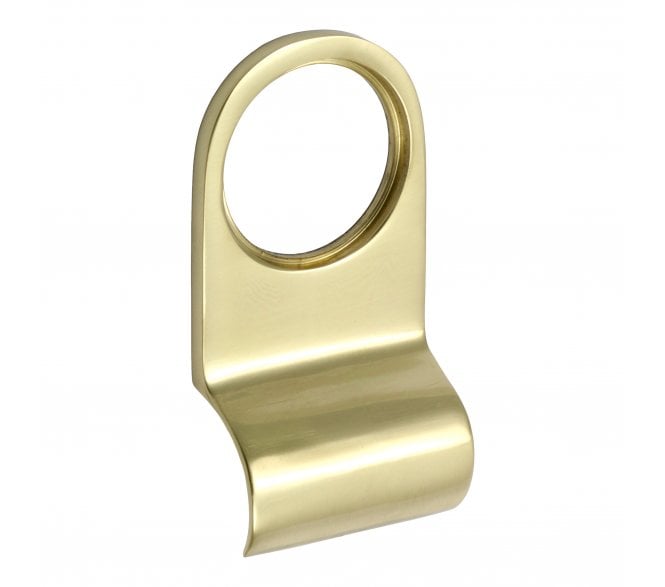 Prima Round Top Cylinder Pull - Polished Brass