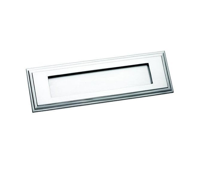 Prima SCP10 Art Deco Letter Plate 280x90mm - Satin Chrome