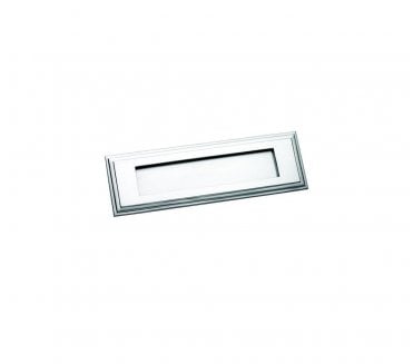 Prima SCP10 Art Deco Letter Plate 280x90mm - Satin Chrome
