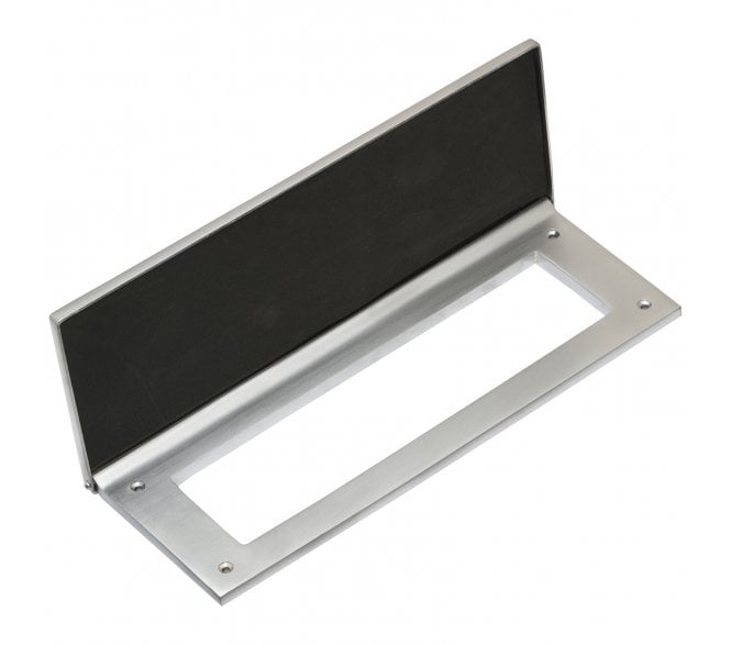 Prima SCP2012 Luxury Letter Plate Tidy & Draught Excluders - Satin Chrome