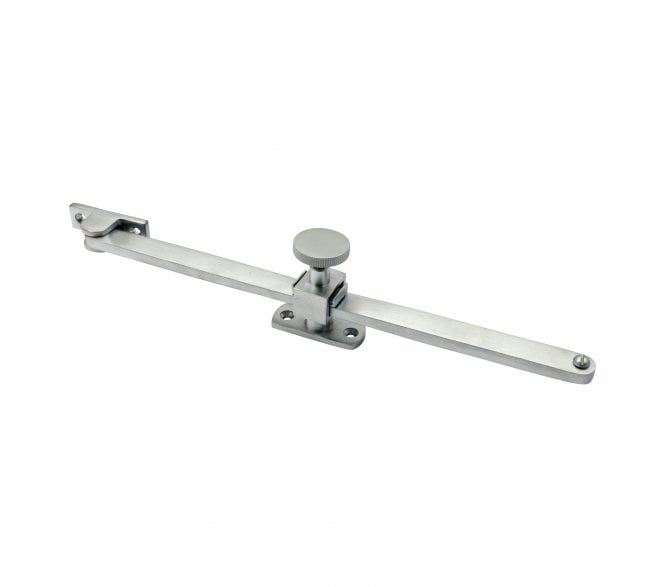 Prima Screw Down Sliding Casement Stays - 254mm - Satin Chrome