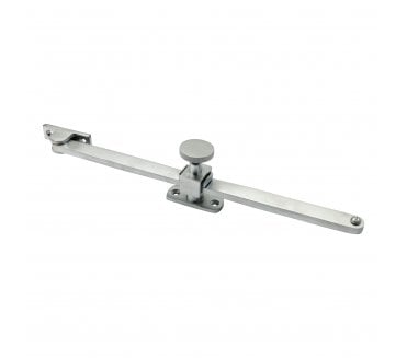 Prima Screw Down Sliding Casement Stays - 254mm - Satin Chrome