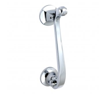 Prima Scroll Knocker - 145mm x 32mm - Polished Chrome
