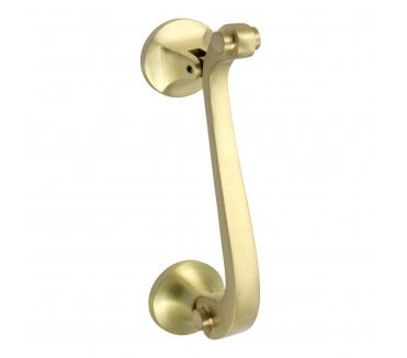 Prima Scroll Knocker - 145mm x 32mm - Satin Brass