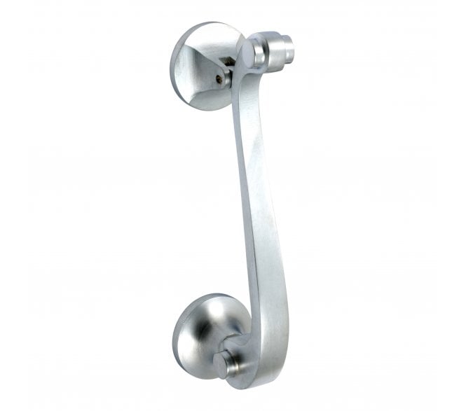 Prima Scroll Knocker - 145mm x 32mm - Satin Chrome