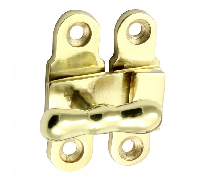 Prima Showcase Cupboard Fastener - Polished Brass