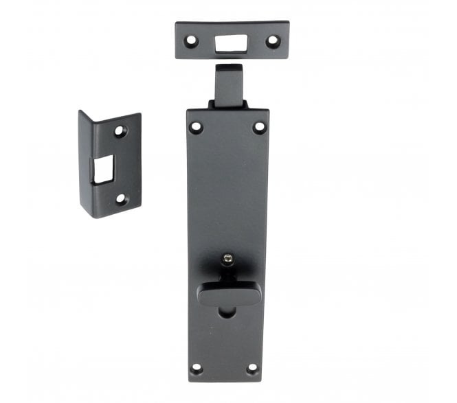 Prima Sliding Flush Bolt (Lockable) - 152mm x 38mm - Matt Black