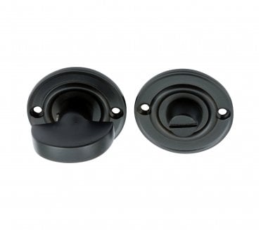 Prima Small Bathroom Thumbturn & Release Set - Matt Black