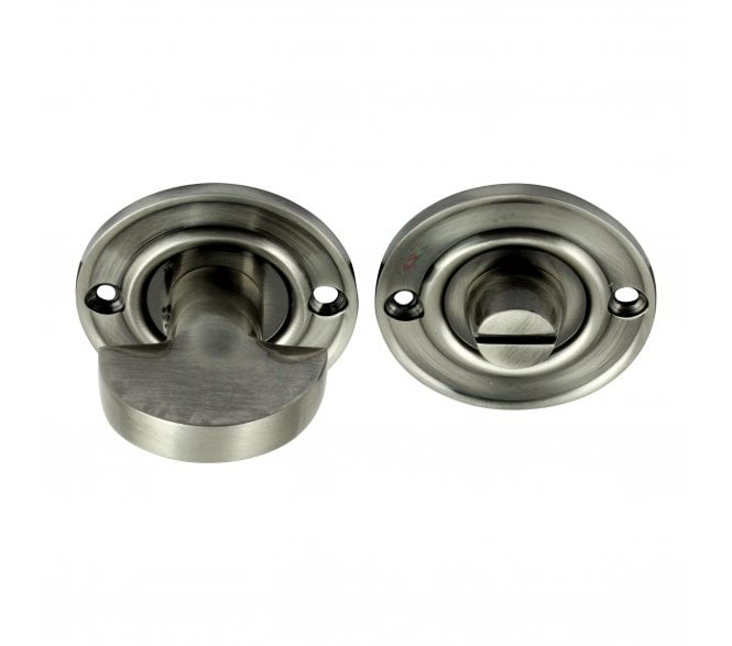 Prima Small Bathroom Thumbturn & Release Set - Pewter Finish