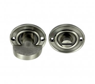 Prima Small Bathroom Thumbturn & Release Set - Pewter Finish