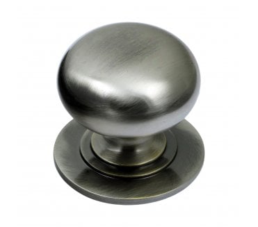 Prima Solid Victorian Cabinet Knobs - Pewter Finish
