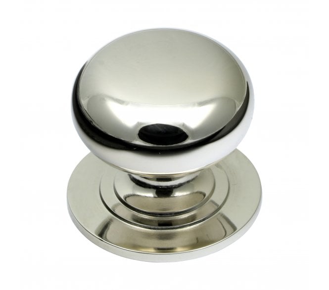 Prima Solid Victorian Cabinet Knobs - Polished Nickel