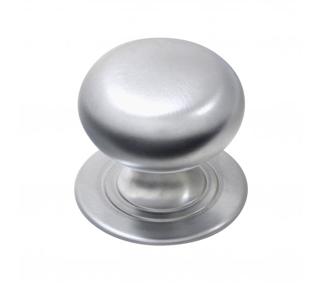Prima Solid Victorian Cabinet Knobs - Satin Chrome