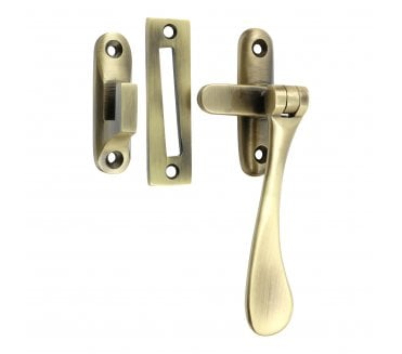 Prima Spoon End Casement Fastener - Antique Brass