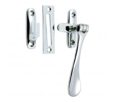 Prima Spoon End Casement Fastener - Polished Chrome