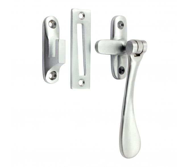 Prima Spoon End Casement Fastener - Satin Chrome