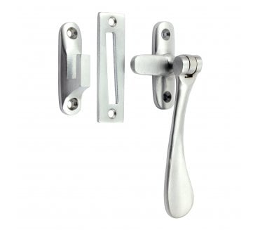 Prima Spoon End Casement Fastener - Satin Chrome