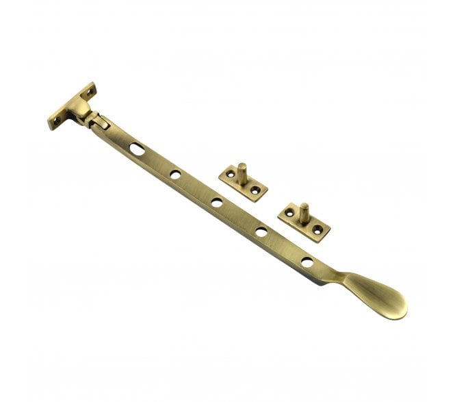 Prima Spoon End Casement Window Stays - Antique Brass
