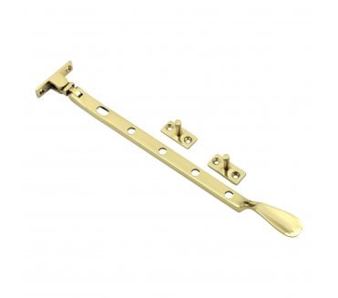 Prima Spoon End Casement Window Stays - Polished Brass