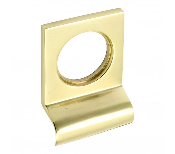 Prima Square Top Cylinder Pull - Polished Brass
