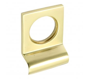 Prima Square Top Cylinder Pull - Polished Brass