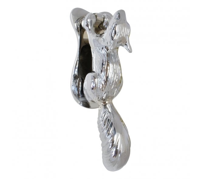 Prima Squirrel Door Knocker - Polished Chrome