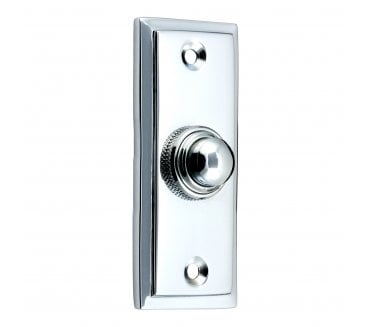 Prima Stepped Bell Push - Polished Chrome