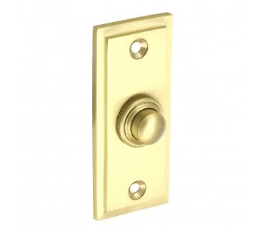 Prima Stepped Bell Push - Satin Brass