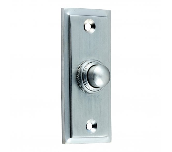 Prima Stepped Bell Push - Satin Chrome