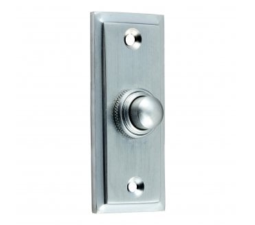 Prima Stepped Bell Push - Satin Chrome