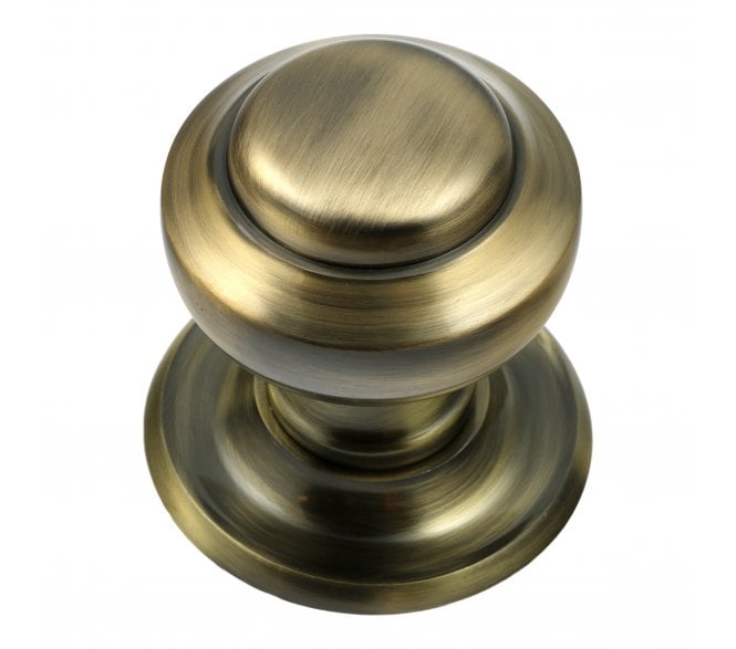 Prima Tiered Centre Door Knob - Antique Brass