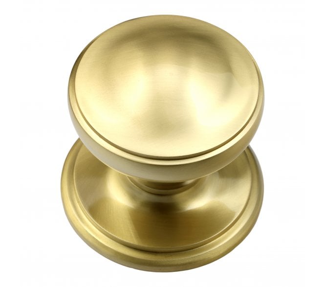 Prima Tiered Centre Door Knob - Satin Brass