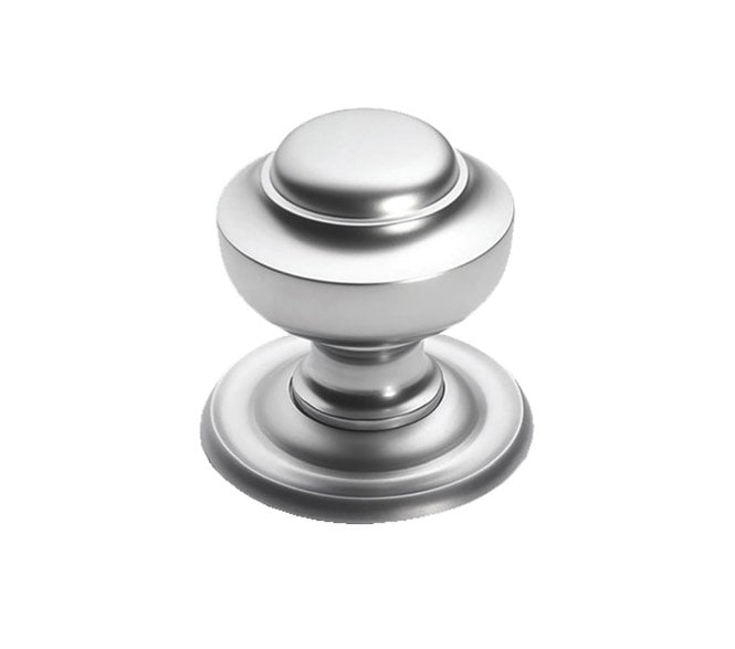 Prima Tiered Centre Door Knob - Satin Chrome