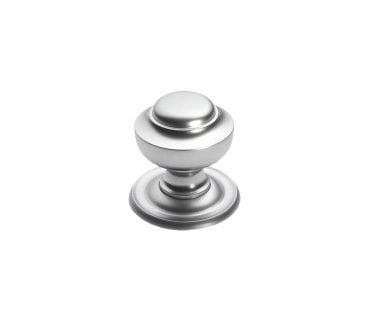 Prima Tiered Centre Door Knob - Satin Chrome