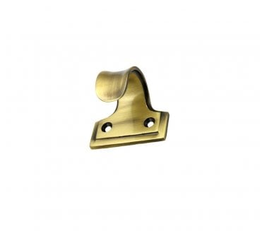 Prima Tudor Style Heavy Curled Sash Window Lift - Antique Brass
