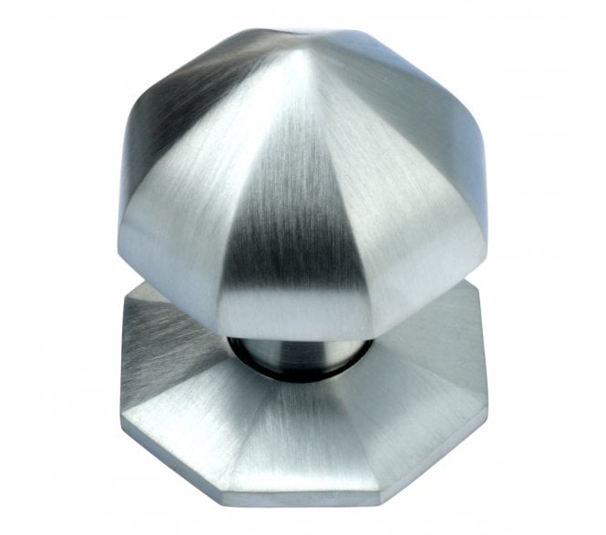 Prima Umbrella Centre Door Knob - Satin Chrome
