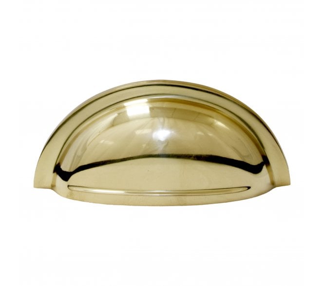 Prima UNL2006 Drawer Cup Pull - Unlacquered Brass