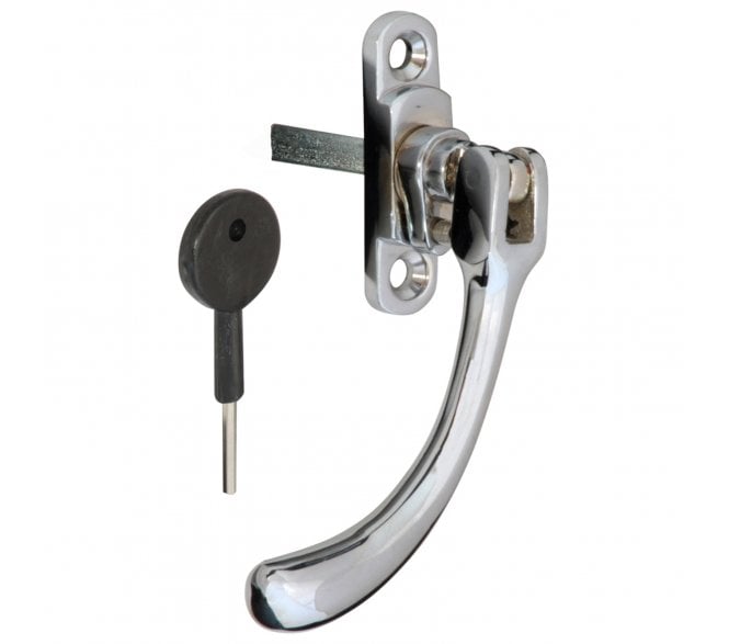 Prima Window Espagnolette Handles (Locking) - Polished Chrome