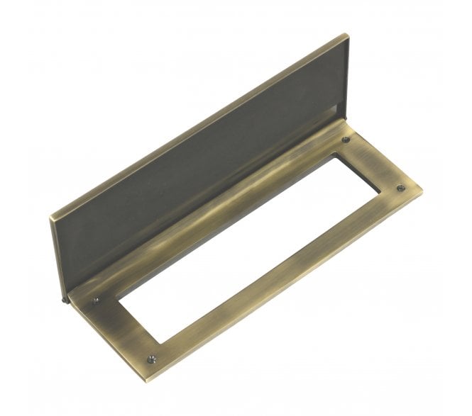 Prima XL2012 Luxury Letter Plate Tidy & Draught Excluders - Antique Brass