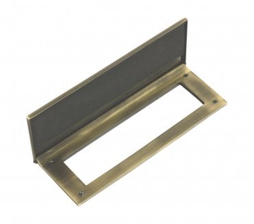 Prima XL2012 Luxury Letter Plate Tidy & Draught Excluders - Antique Brass
