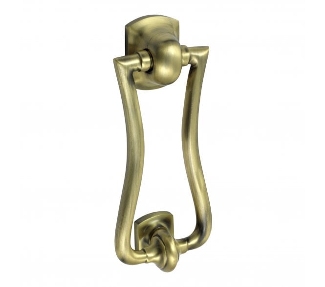 Prima XL2033 Slim Diplomat Door Knocker - Antique Brass