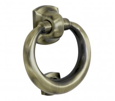 Prima XL28 Ring Door Knocker - Antique Brass