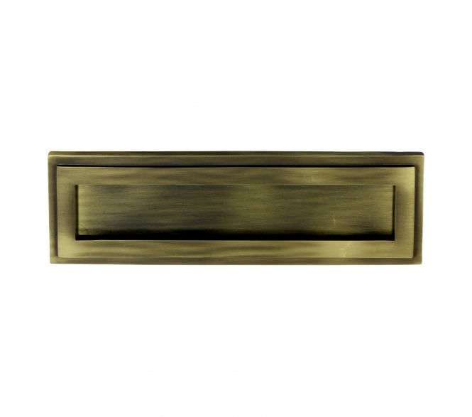 Prima XL686 Tudor Letter Plate - 310x90mm - Antique Brass