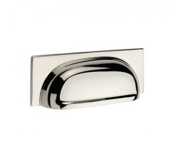Queslett Luxury Cabinet Cup Pull Handles - Polished Nickel - 108mm